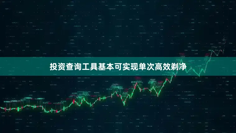 投资查询工具基本可实现单次高效剃净